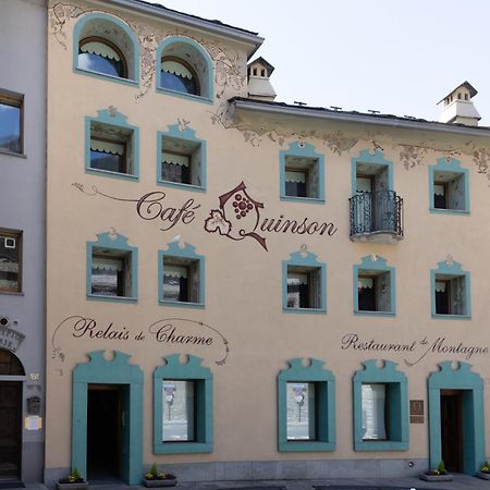 Hotel Cafe Quinson Relais De Charme Morgex Exterior foto